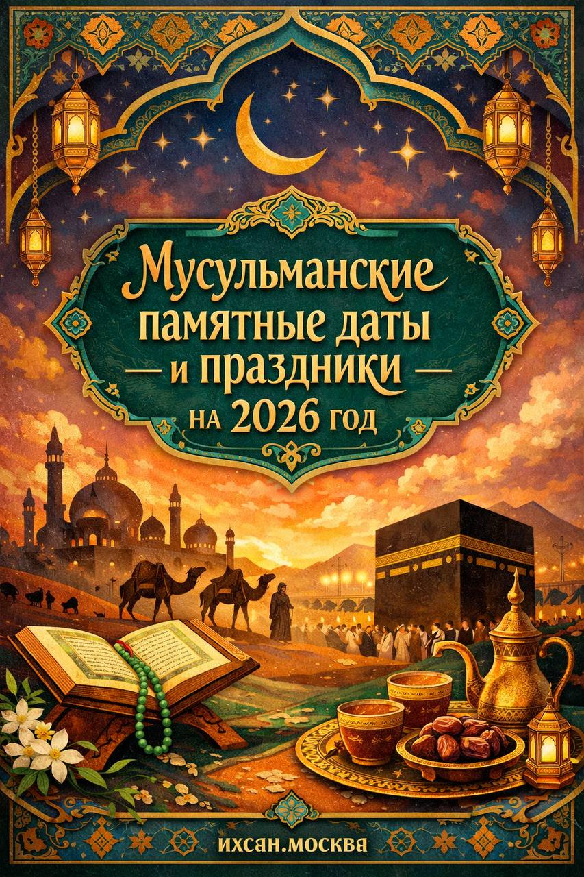 Подробнее о статье МУСУЛЬМАНСКИЕ ПАМЯТНЫЕ ДАТЫ И ПРАЗДНИКИ НА 2026 ГОД (1447-1448 г.г. хиджры)