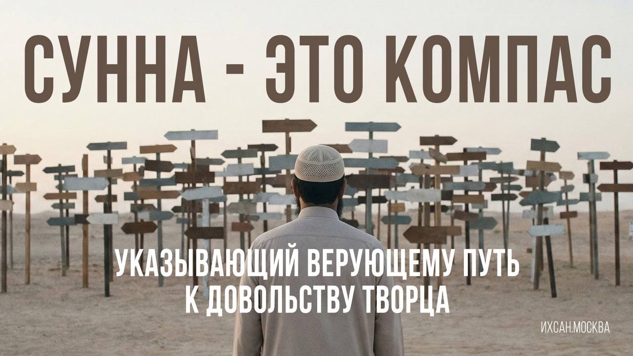 Подробнее о статье СУННА — ЭТО КОМПАС, УКАЗЫВАЮЩИЙ ВЕРУЮЩЕМУ ПУТЬ К ДОВОЛЬСТВУ ТВОРЦА